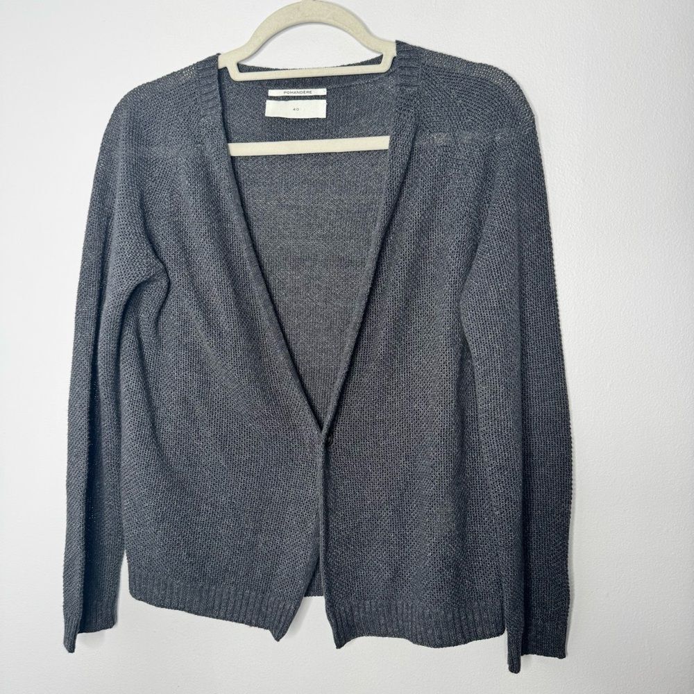 Pomandere linen blend cardigan size 40